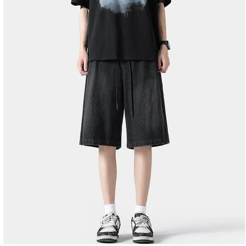 WARNING LIGHT Denim Shorts Unisex-8