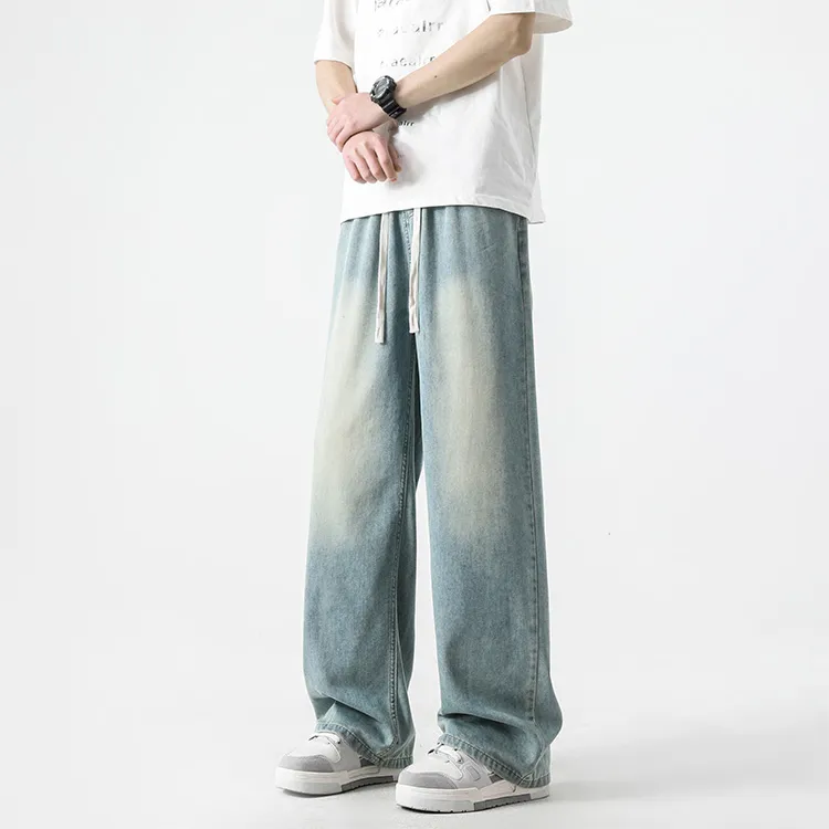 WARNING LIGHT Jeans Unisex Black-15