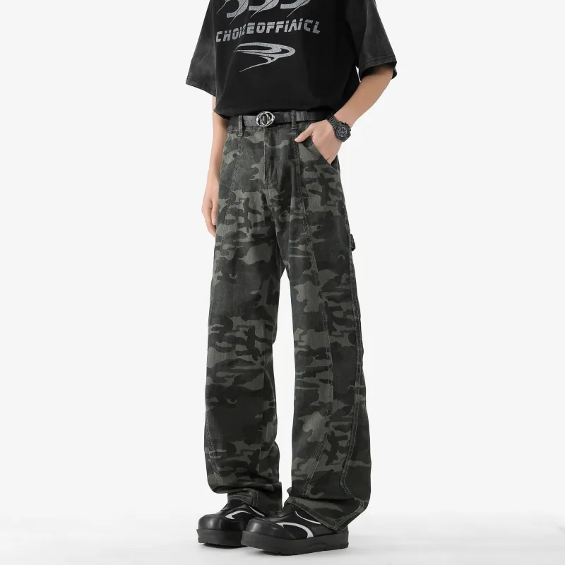 WARNING LIGHT Jeans Unisex Camouflage-1