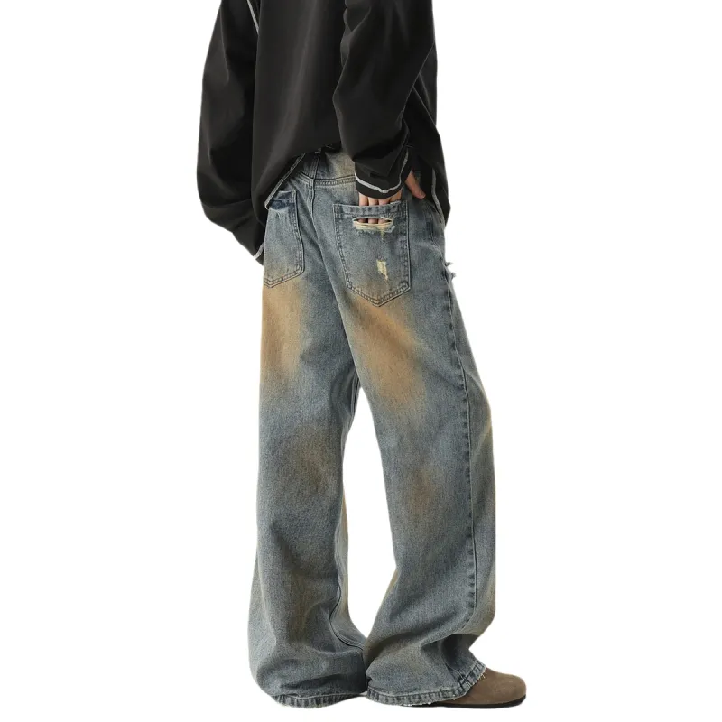 WARNING LIGHT Jeans Unisex Wasteland Blue-5