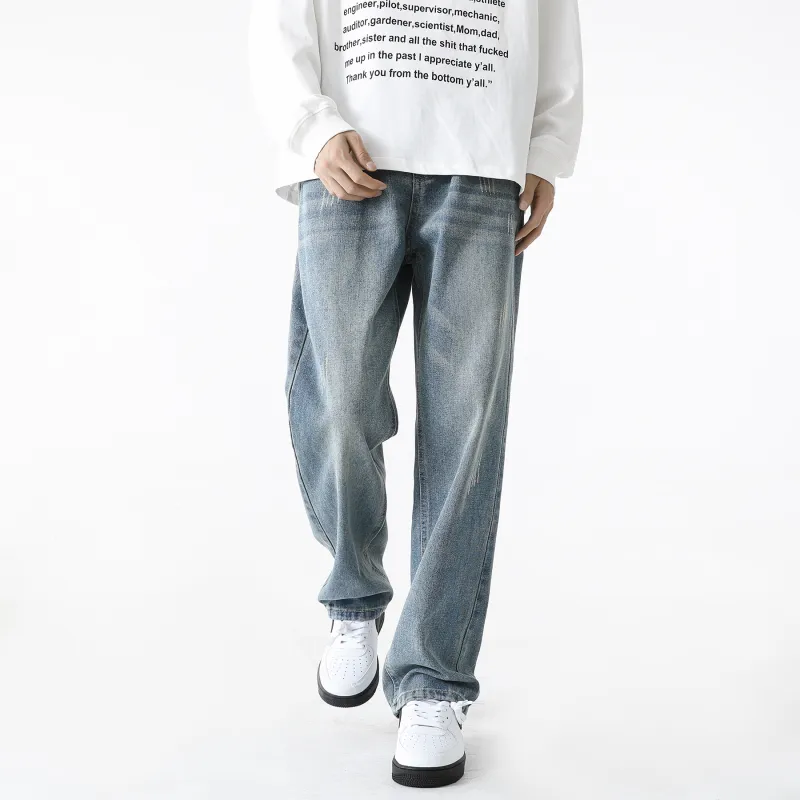 WARNING LIGHT Jeans Unisex Rusty Red-22