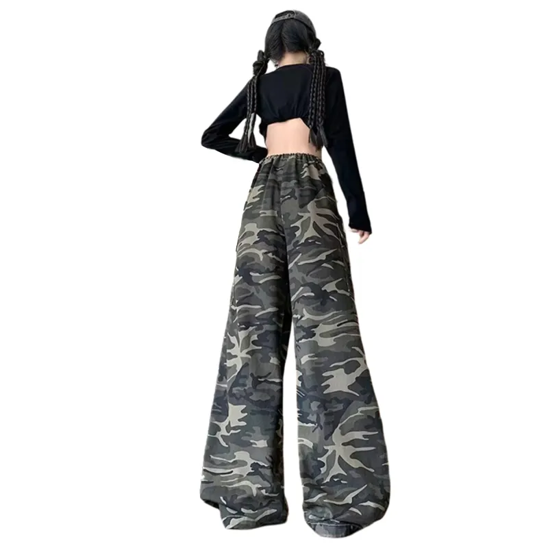 WARNING LIGHT Cargo Pants Unisex Camouflage-4