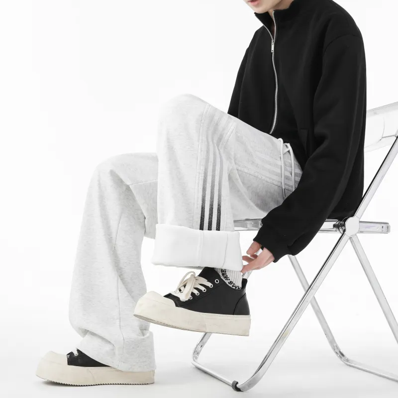 WARNING LIGHT Knitted Sweatpants Unisex-22