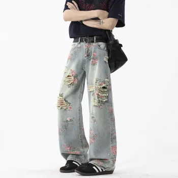 WARNING LIGHT Jeans Unisex Blue