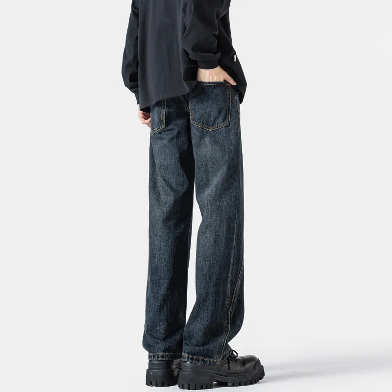 WARNING LIGHT Jeans Unisex Blue-1