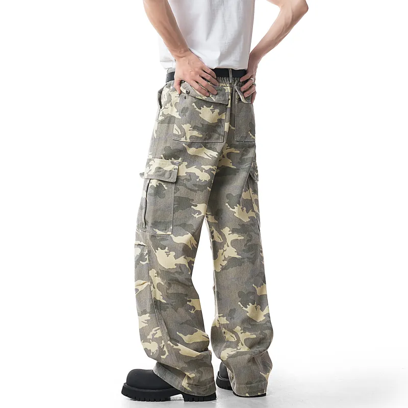 WARNING LIGHT Jeans Unisex Desert Camouflage-4