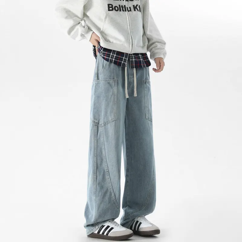 WARNING LIGHT Jeans Unisex-5