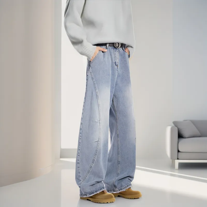 WARNING LIGHT Jeans Unisex Graphite Black-9
