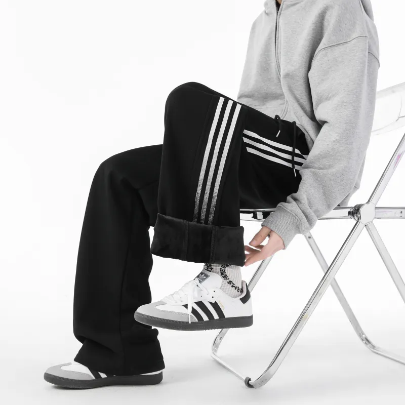WARNING LIGHT Knitted Sweatpants Unisex-14