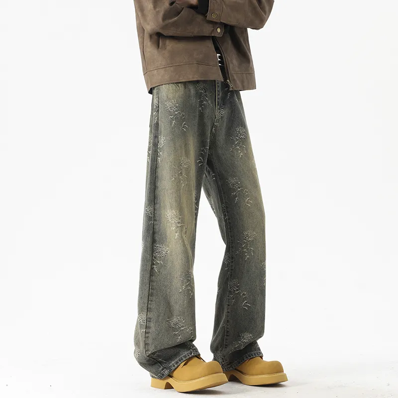 WARNING LIGHT Jeans Unisex Gray-8