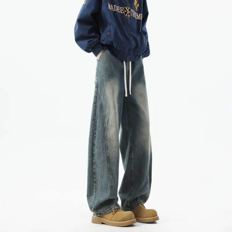 WARNING LIGHT Jeans Unisex Black-12