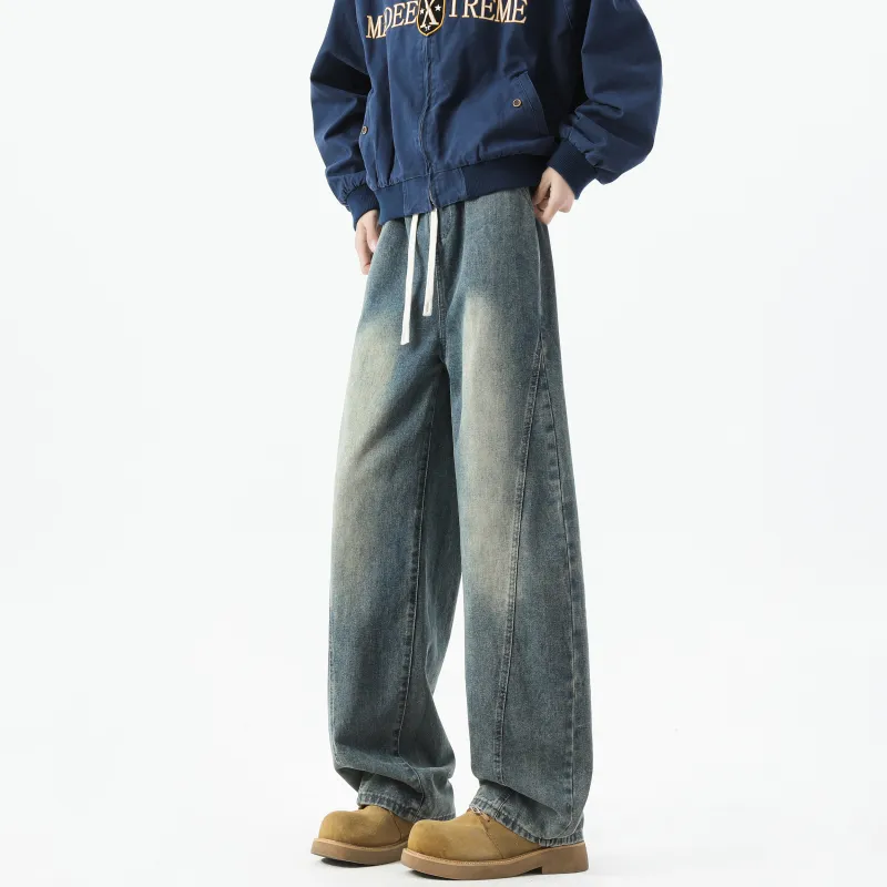 WARNING LIGHT Jeans Unisex Black-9