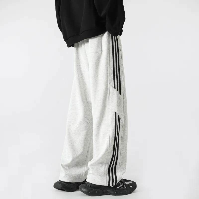 WARNING LIGHT Knitted Sports Pants Unisex-35
