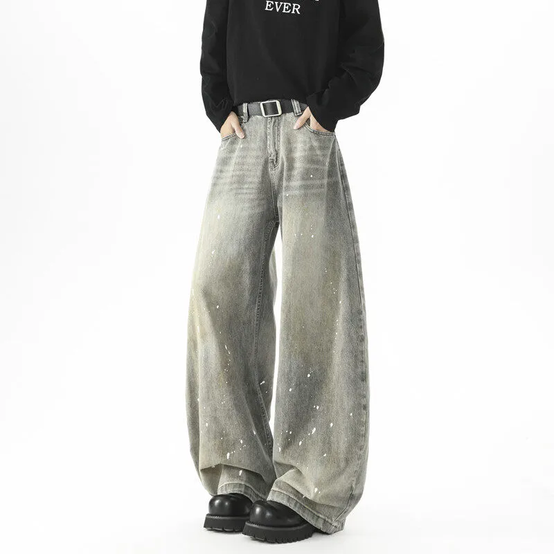 WARNING LIGHT Jeans Unisex Gray-1