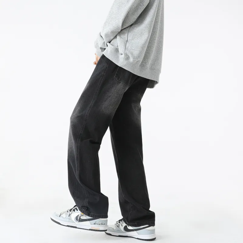 WARNING LIGHT Jeans Unisex Vintage Blue-12