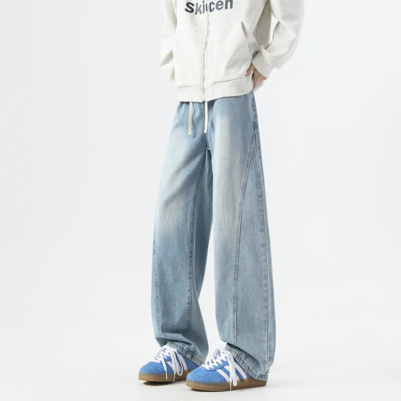 WARNING LIGHT Jeans Unisex Black-15