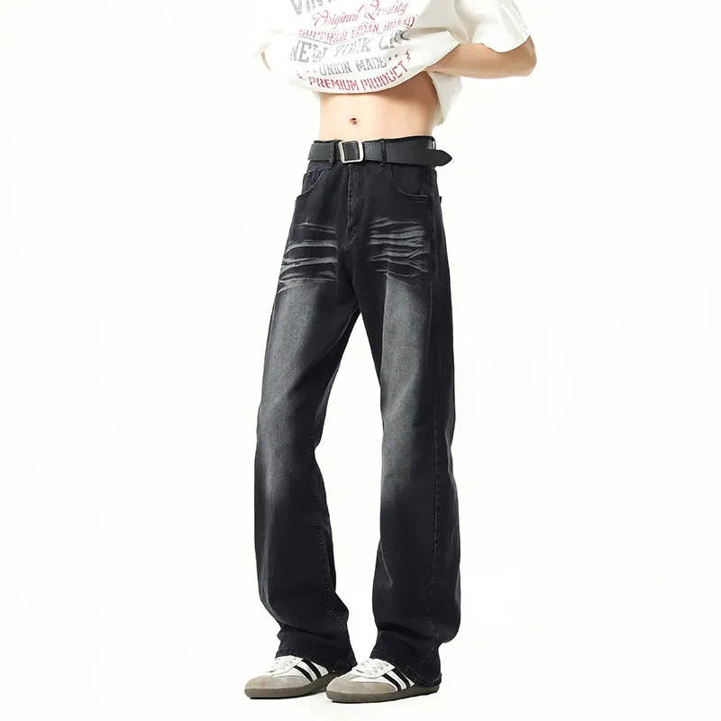 WARNING LIGHT Jeans Unisex Black-1