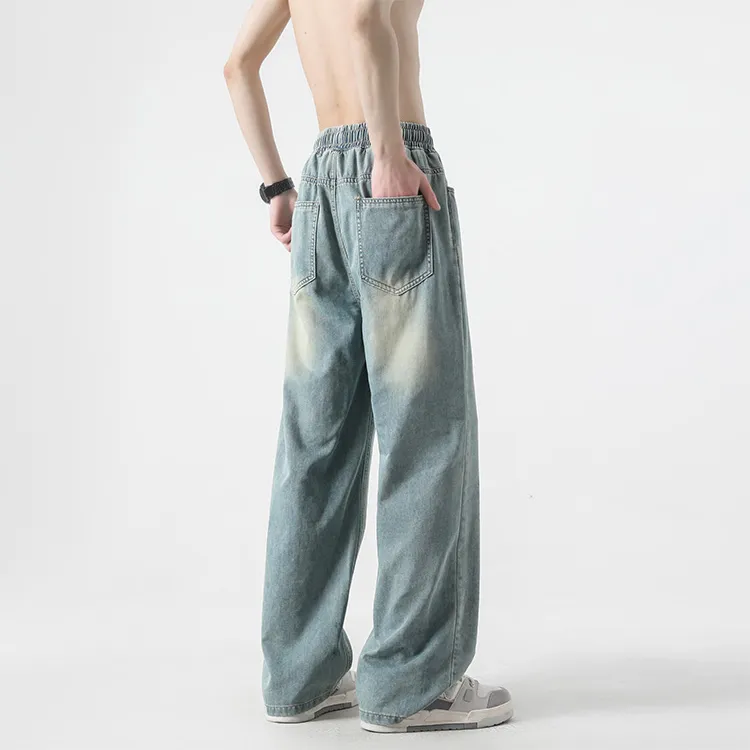 WARNING LIGHT Jeans Unisex Black-13