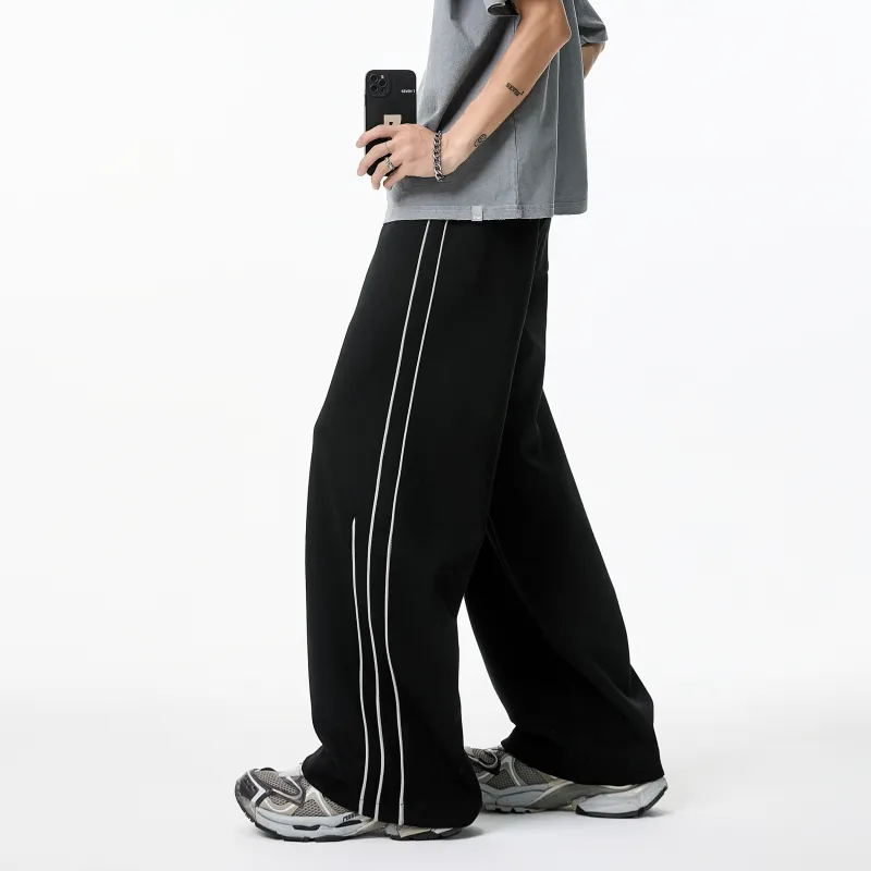 WARNING LIGHT Knitted Sports Pants Unisex-14