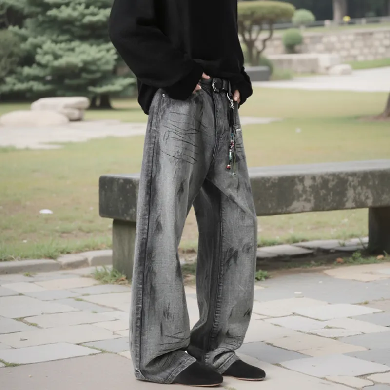 WARNING LIGHT Jeans Unisex Purple-4