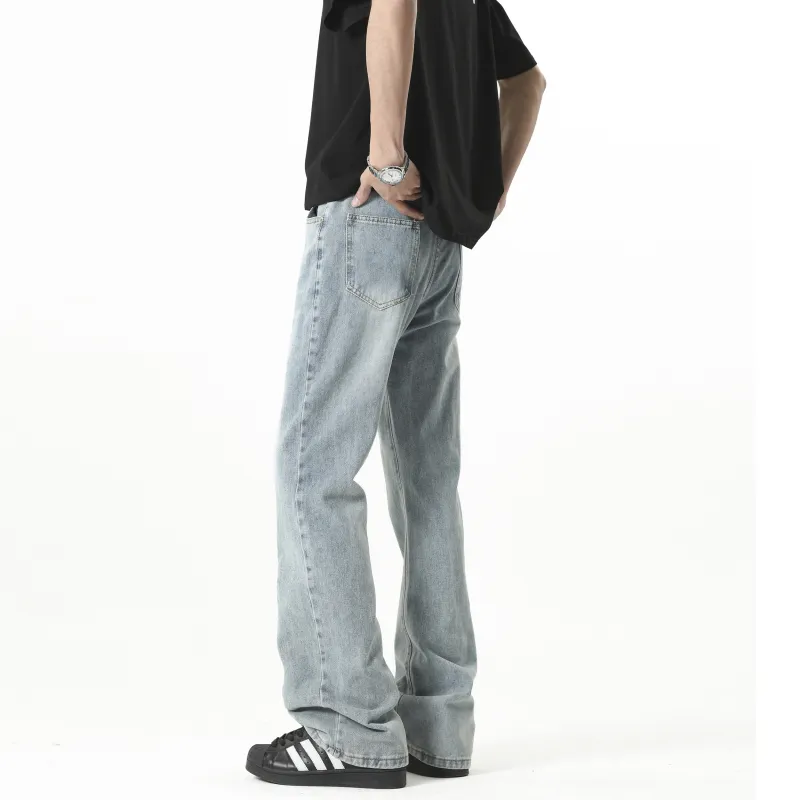 WARNING LIGHT Jeans Unisex Light Blue-9