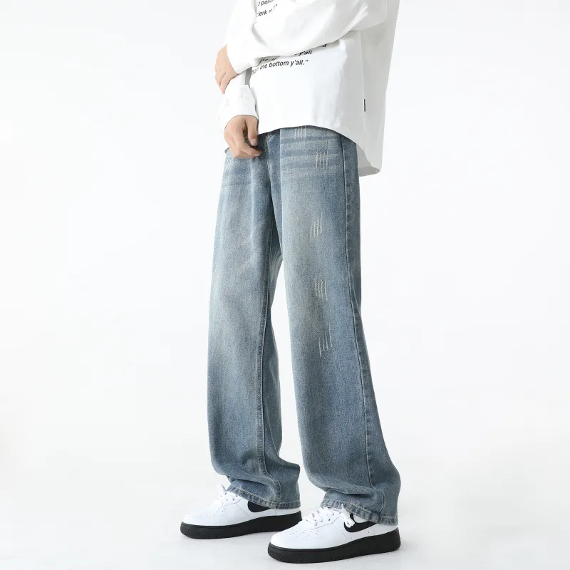 WARNING LIGHT Jeans Unisex Rusty Red-24