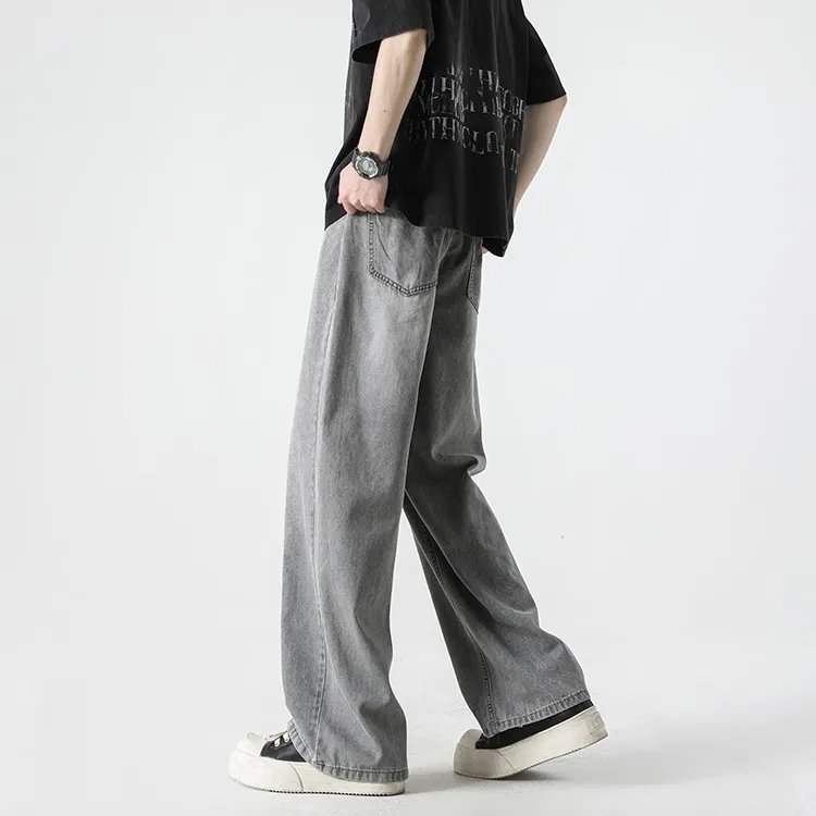 WARNING LIGHT Jeans Unisex Black-11