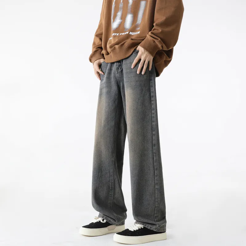WARNING LIGHT Jeans Unisex Rusty Red-2