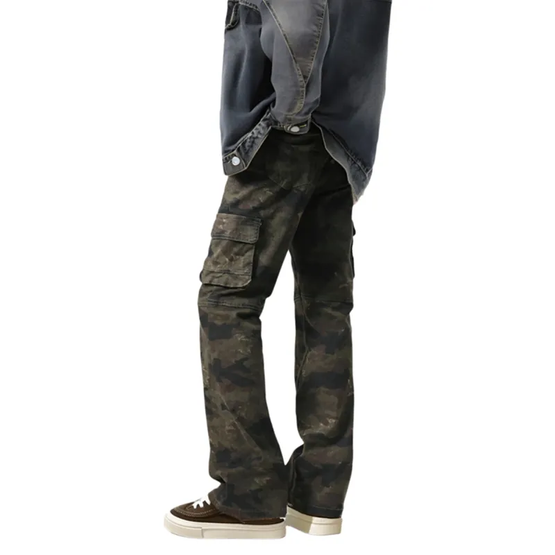 PANDA ADEVIL Casual Pants Unisex Jungle Camouflage-1
