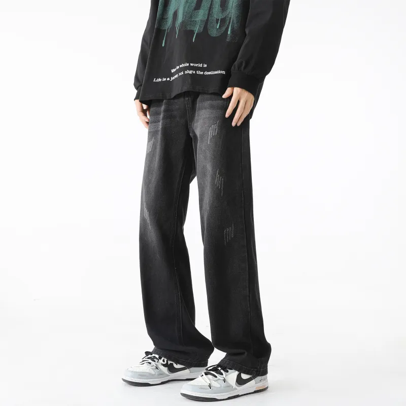 WARNING LIGHT Jeans Unisex Rusty Red-7