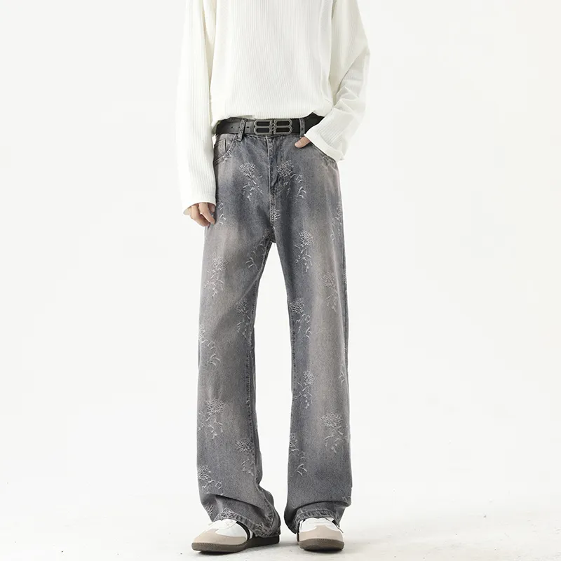 WARNING LIGHT Jeans Unisex Gray-0
