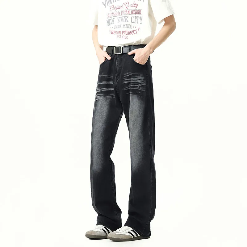 WARNING LIGHT Jeans Unisex Black-3