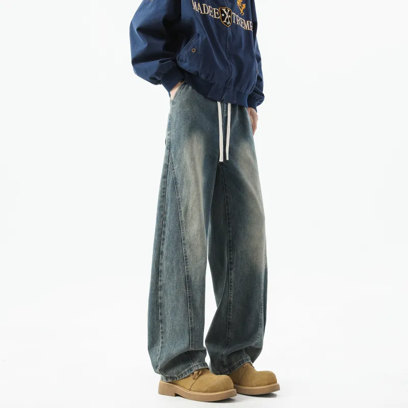 WARNING LIGHT Jeans Unisex Black-11