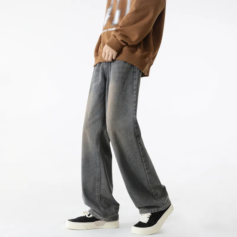 WARNING LIGHT Jeans Unisex Rusty Red-3
