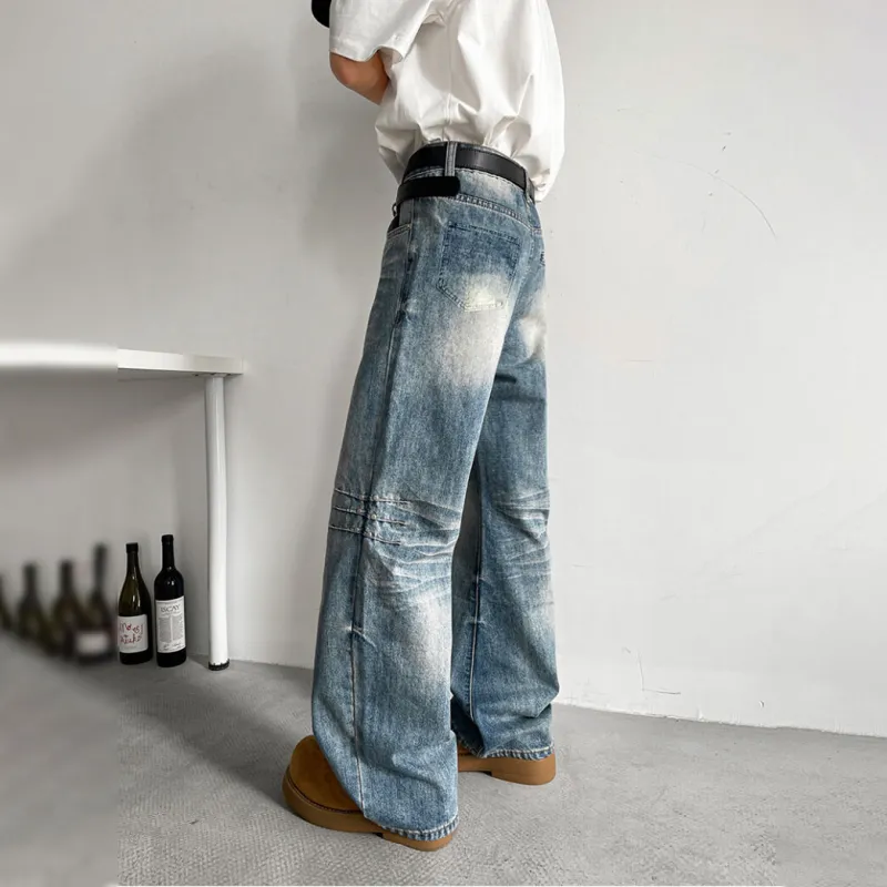 WARNING LIGHT Jeans Unisex Black Gray Color-7