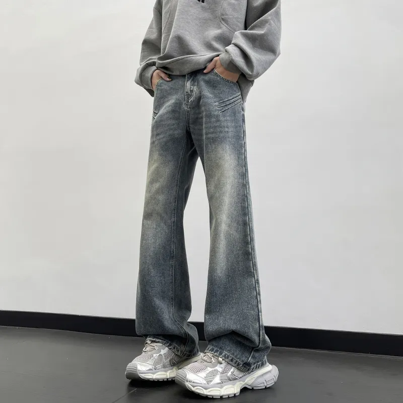WARNING LIGHT Jeans Unisex Nostalgic Blue-1