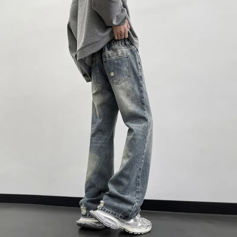 WARNING LIGHT Jeans Unisex Nostalgic Blue-3