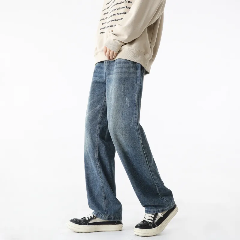 WARNING LIGHT Jeans Unisex Rusty Red-19