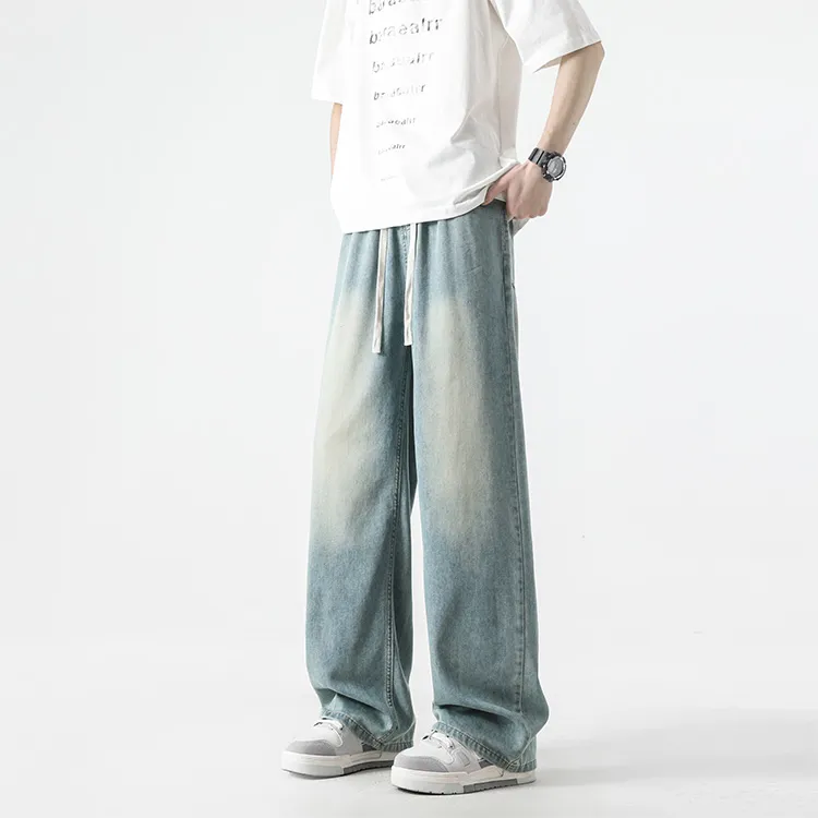 WARNING LIGHT Jeans Unisex Black-14