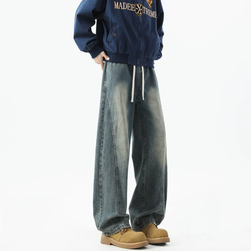 WARNING LIGHT Jeans Unisex Black-10