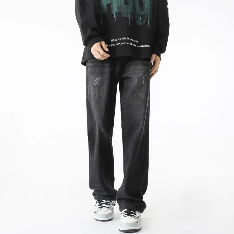 WARNING LIGHT Jeans Unisex Rusty Red-8