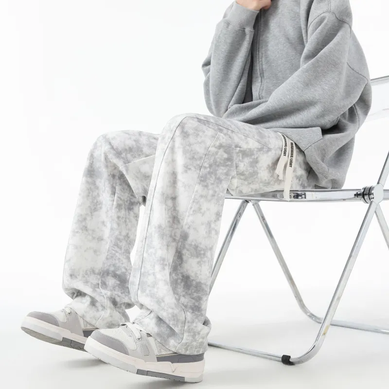 WARNING LIGHT Knitted Sports Pants Unisex-34