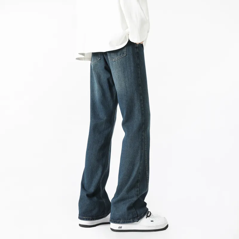 WARNING LIGHT Jeans Unisex Black Gray Color-13