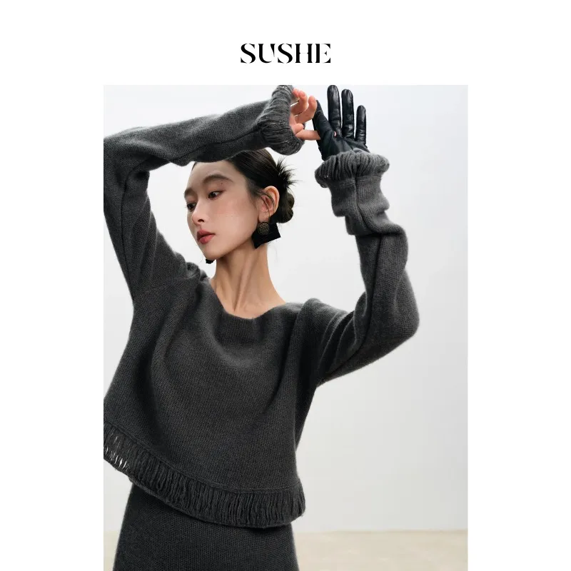 SHUXI Casual Long Skirts Women's-2