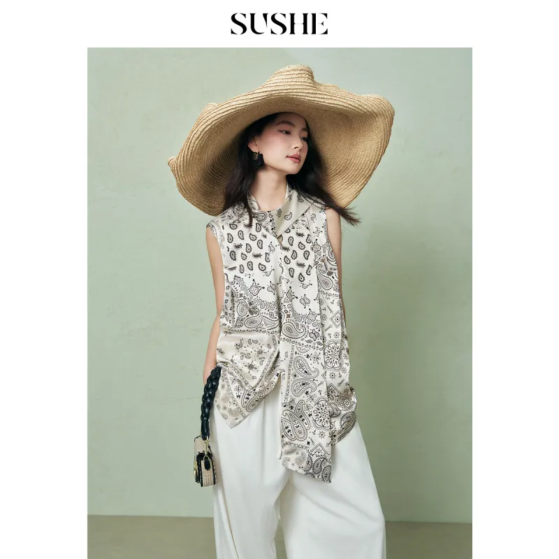 SHUXI Shirts Women's Moroccan Night White-4