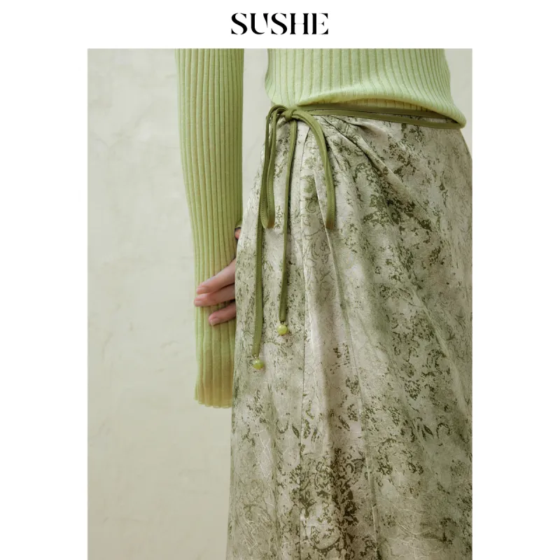 SHUXI Casual Long Skirt Women's-2
