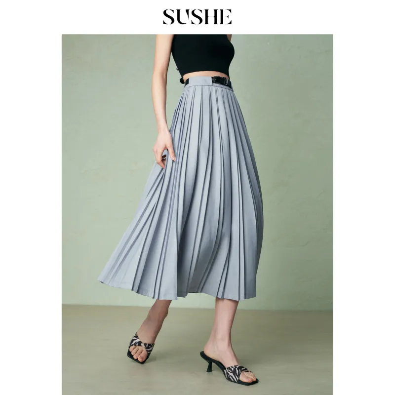 SHUXI Casual Long Skirt Women's-1