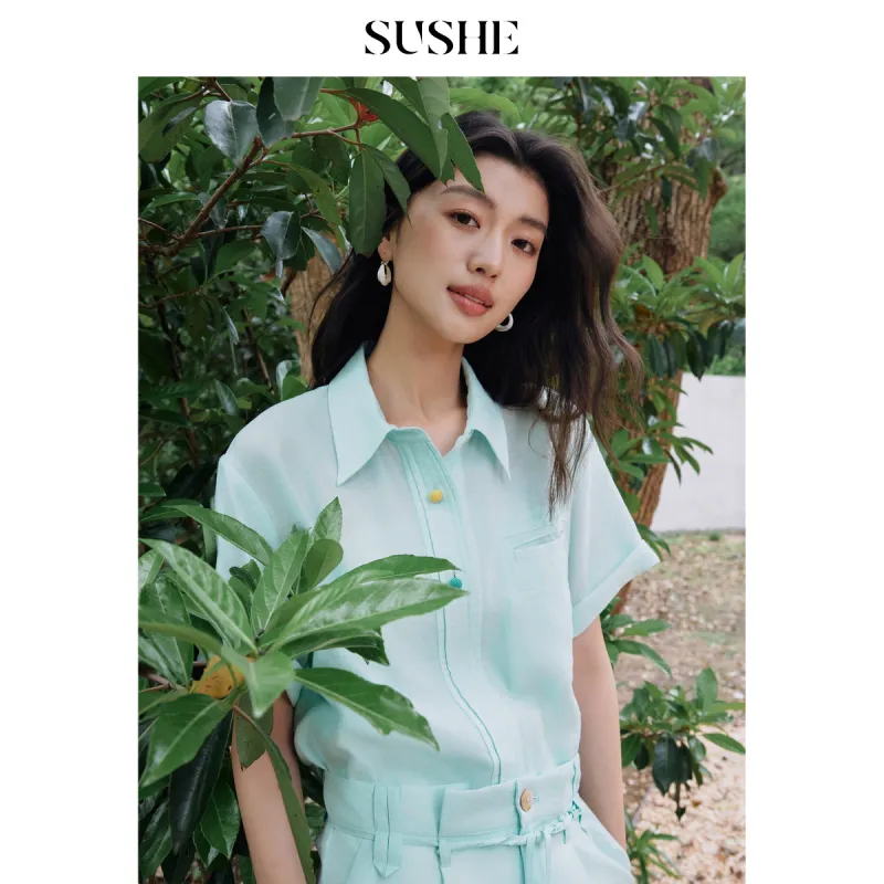 SHUXI Shirts Women's Mint Mambo-2