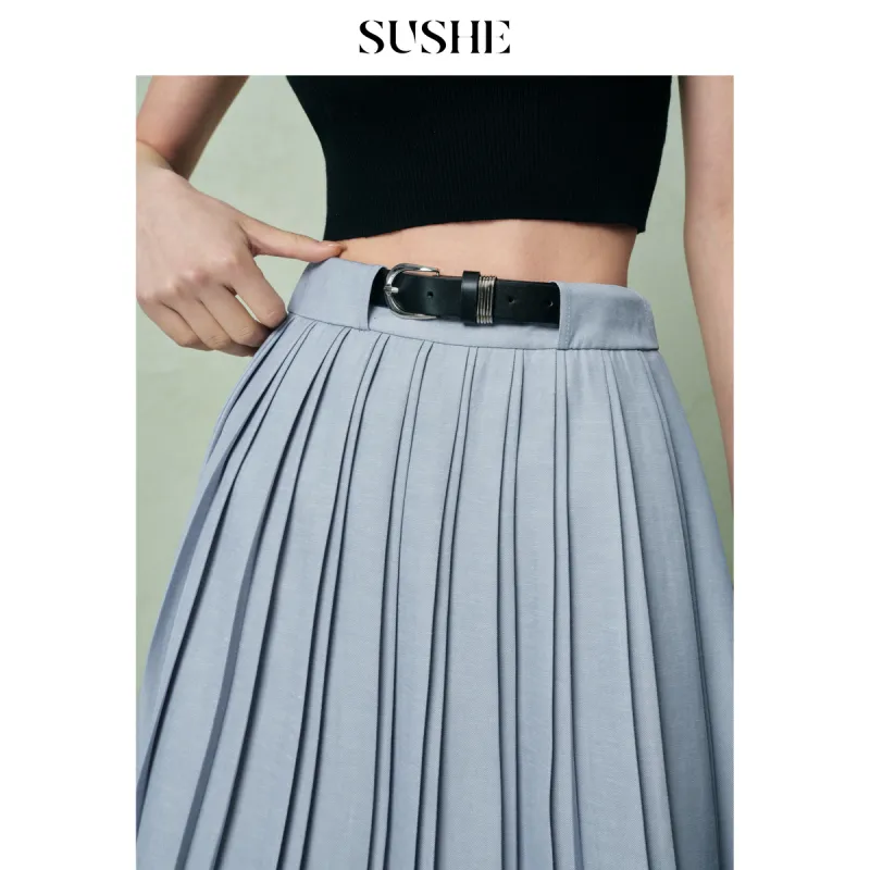 SHUXI Casual Long Skirt Women's-4