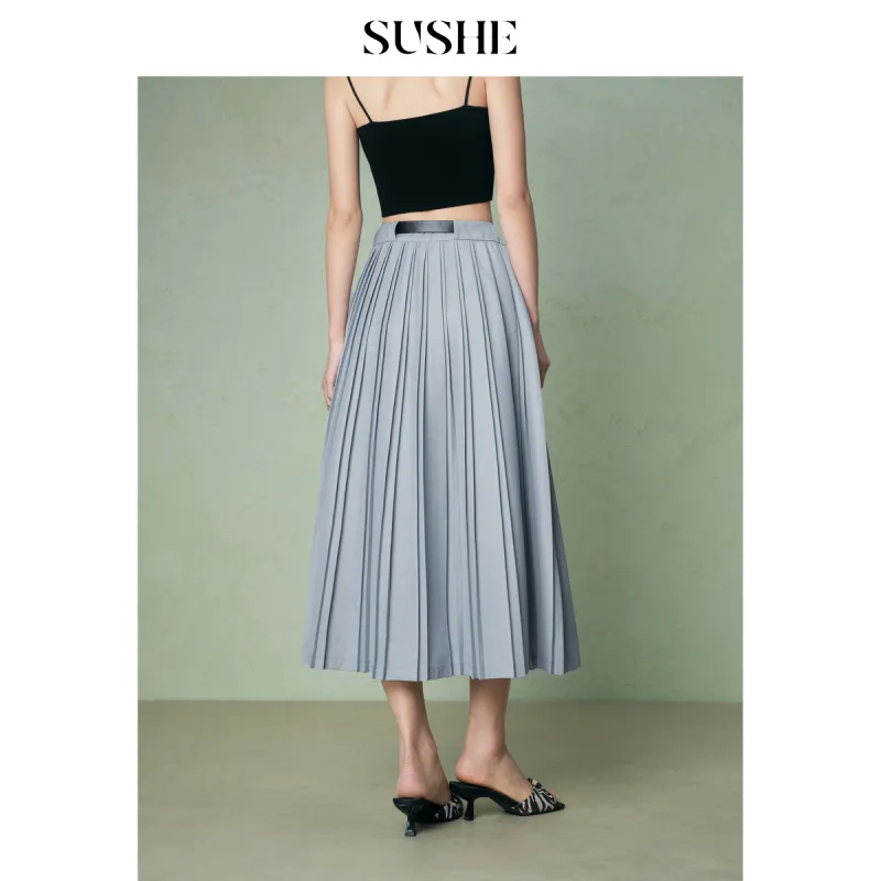 SHUXI Casual Long Skirt Women's-3